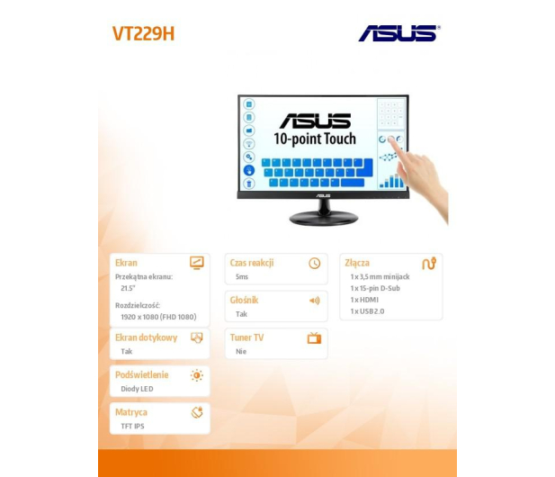 ASUS VT229H - 517130 - zdjęcie 2